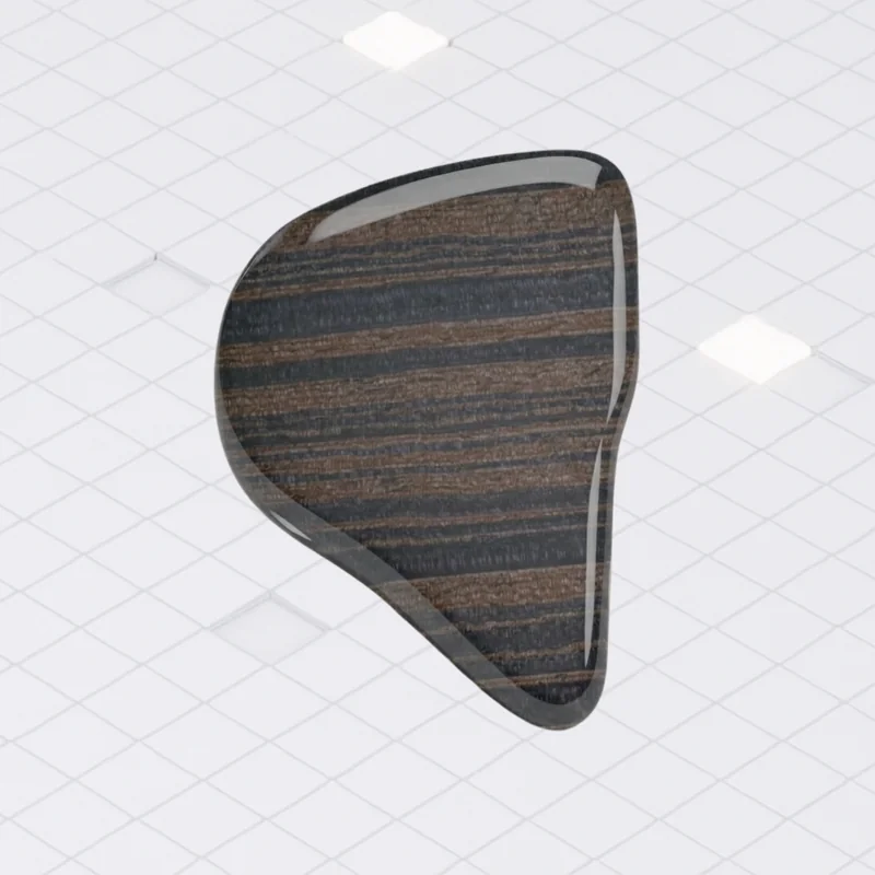 Faceplate de madera Ebony Grey