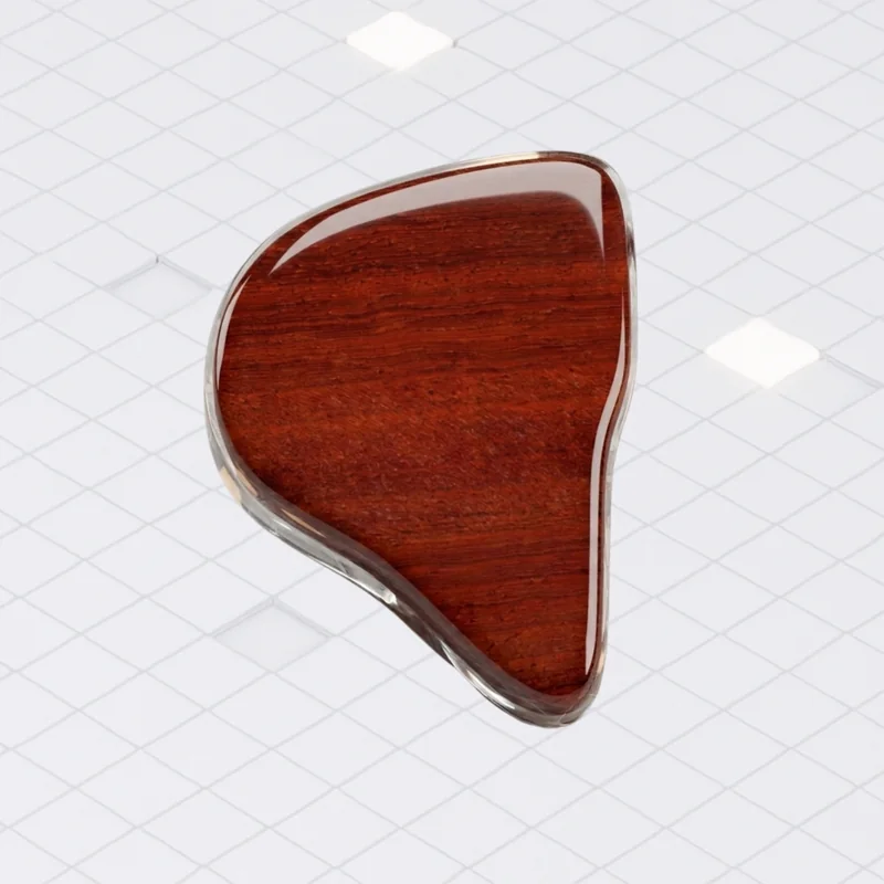 Faceplate de madera Padouk