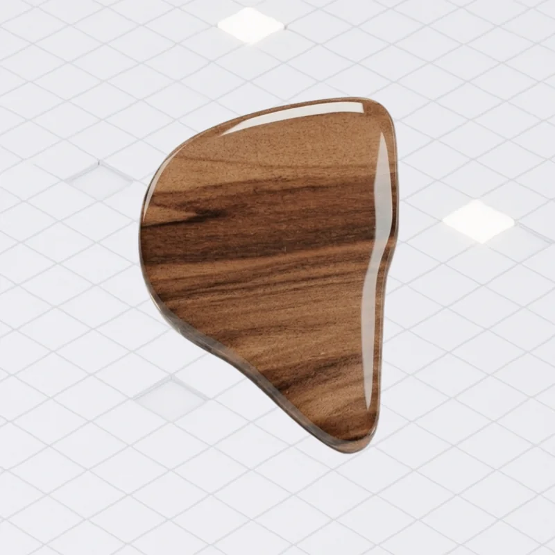 Faceplate de madera Satin Walnut
